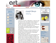 Tablet Screenshot of joseph--beuys.de
